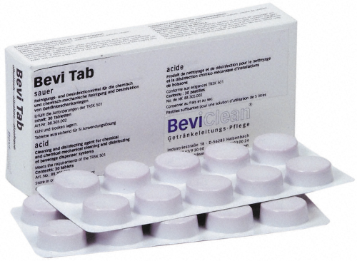 Bevi Tab Reinigungsmittel Zapfanlage-eB55M-Bevi Tab, Bevi Reinigungsmittel, Reinigungsmittel Bevi Tab Tabletten Alkalisch-Bevi Clean