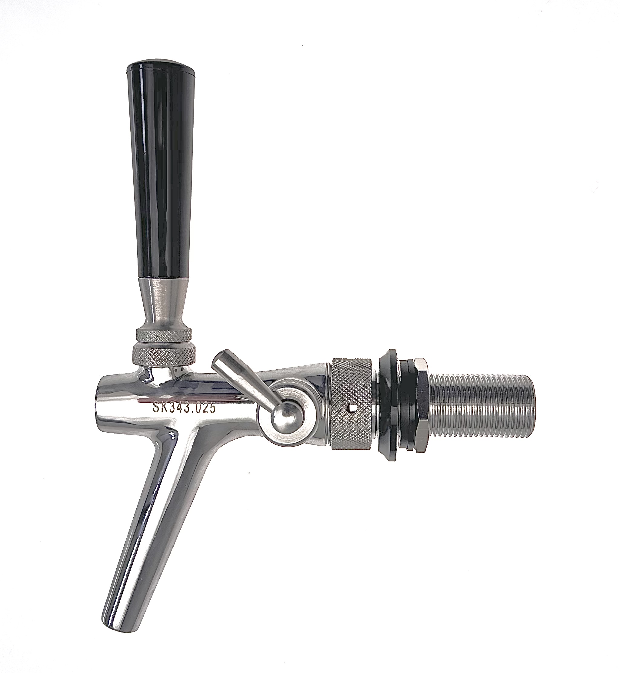 Rubinetto a espansione P3500 in acciaio inox, lucido, attacco filettato da 55 mm