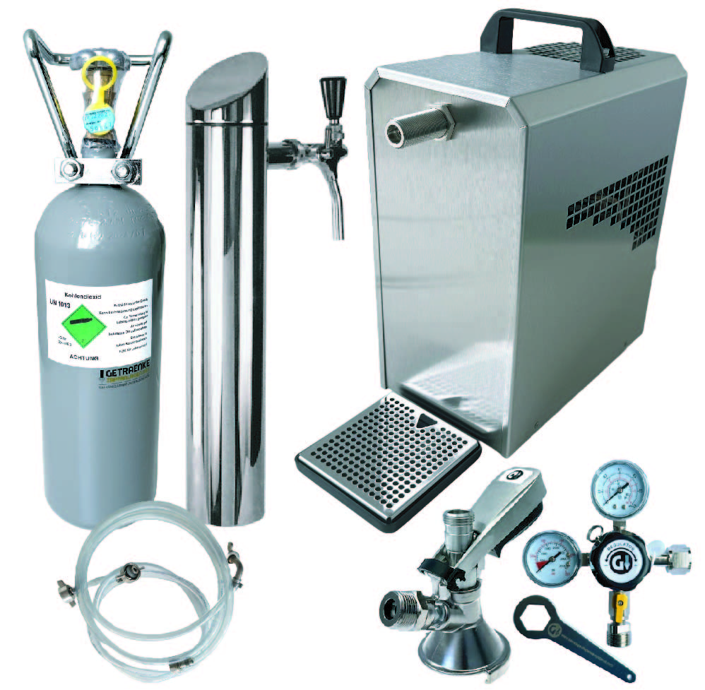 Set di spillatori di birra da sottotavolo, inclusa colonna di erogazione Capacità di erogazione 35 litri Set di spillatori di birra da sottotavolo, inclusa colonna di erogazione Capacità di erogazione 35 litri