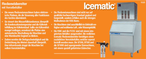 F 125 C und F 125 CW Flockeneisbereiter mit Vorratsbehälter-F125CM-icematic F 125 C und F 125 CW Flockeneisbereiter mit Vorratsbehälter-F125CM--icematic