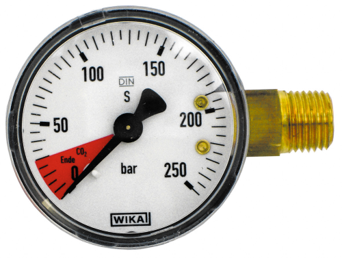 Manometro 0 - 250 Bar Riduttore di pressione Pezzo di ricambio per la riparazione del rubinetto Display