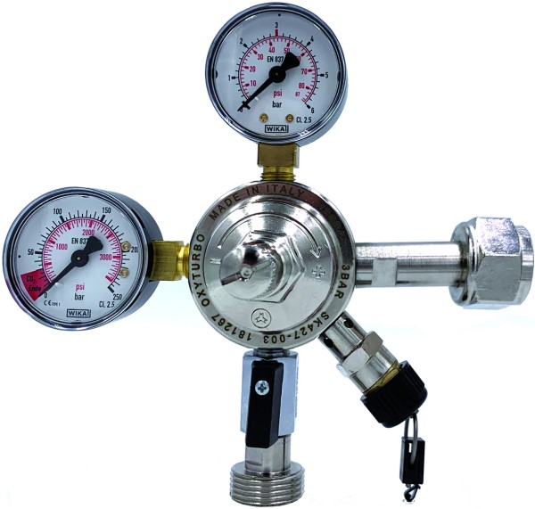 Riduttore di pressione CO2 AFG tipo OXYTURBO 0-10/7 bar