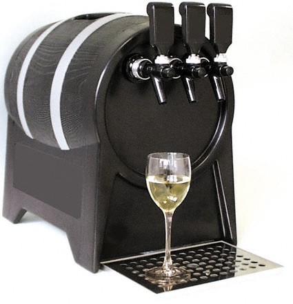 Refrigeratore per vino, refrigeratore a flusso di vino, botte per vino con 3 rubinetti