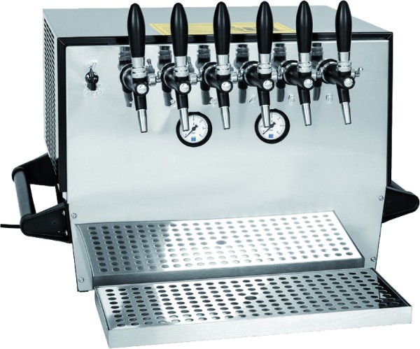 Raffreddatore top bar Raffreddatore per birra artigianale a 6 tubi, 90 litri/ora