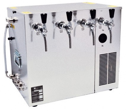 Refrigeratore per birra Unità di raffreddamento a umido 4 linee, 100 litri/h unità di raffreddamento combinata,